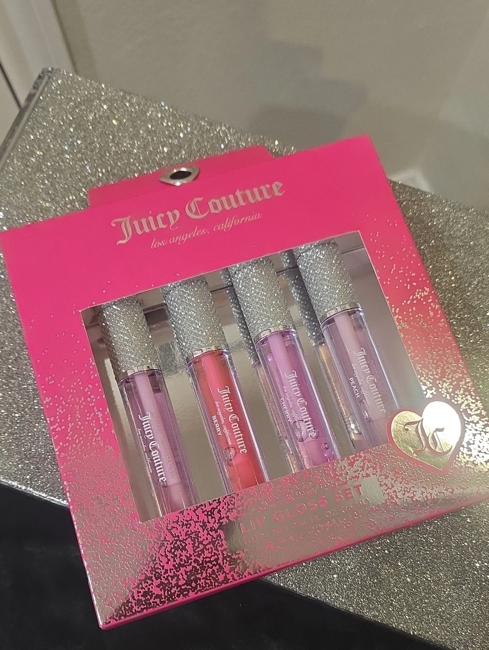 Juicy Couture 4-PC Rhinestone Top Lip Gloss Set